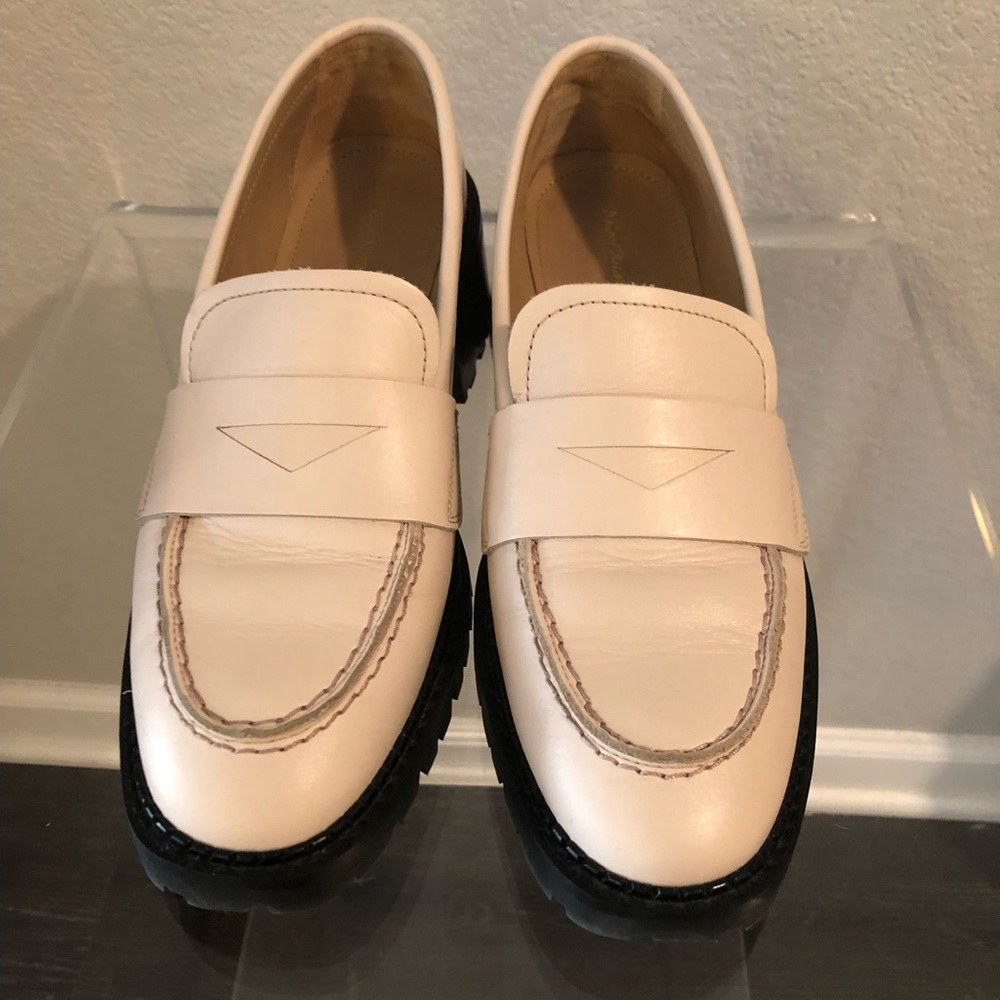 & Other Stories Heeled Leather Platform Loafers - Picture 3 of 12